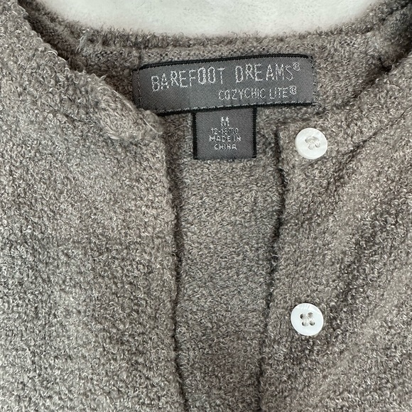 Barefoot Dreams Cozychic lite Kids Cardi and pant Set - Gray 12 - 18 months - Picture 4 of 10